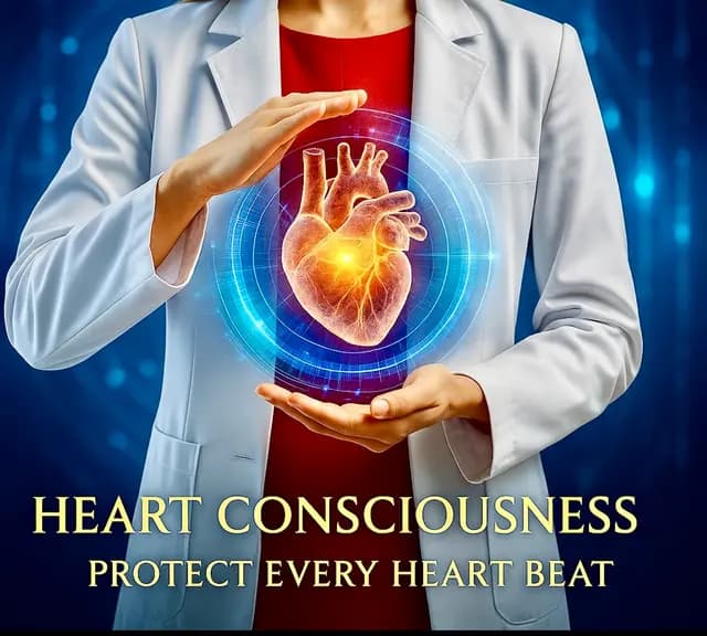 Doctor holding heart